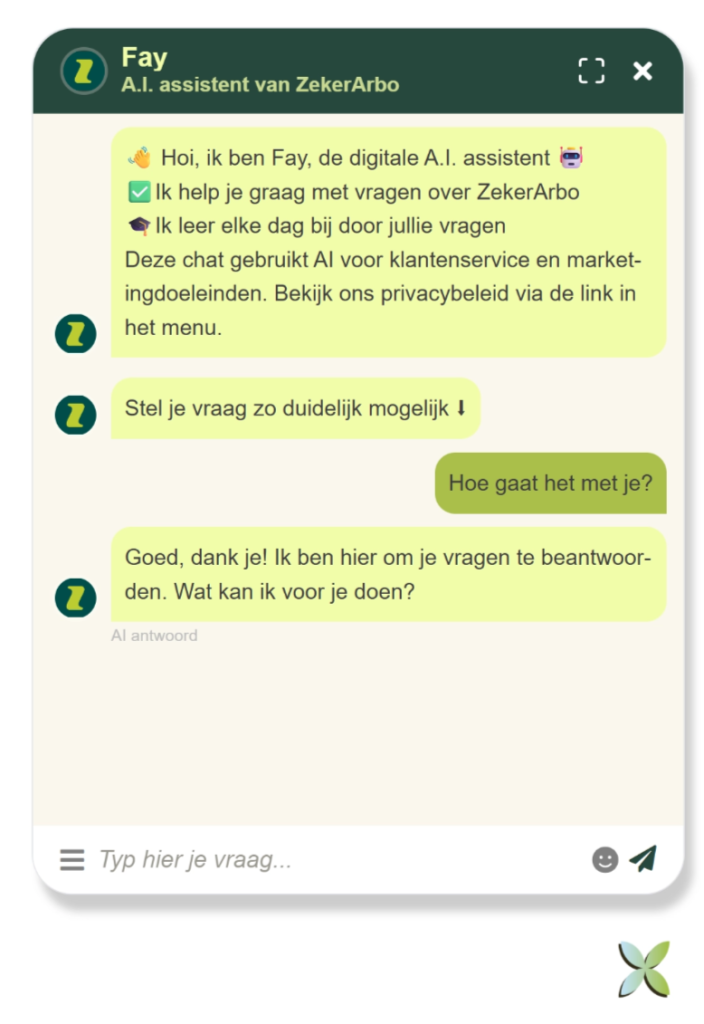 Fay ZekerArbo Chat AI Agent