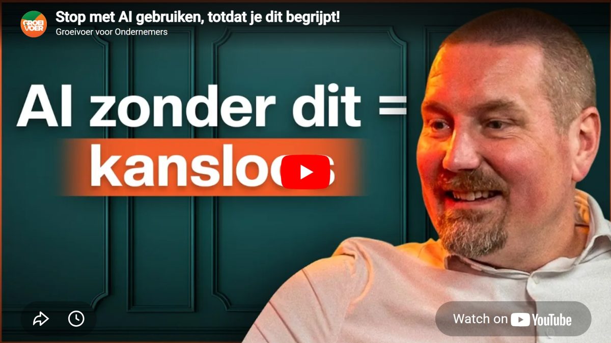 Podcast GroeiVoer Sander van der Kraan - Conversed.ai