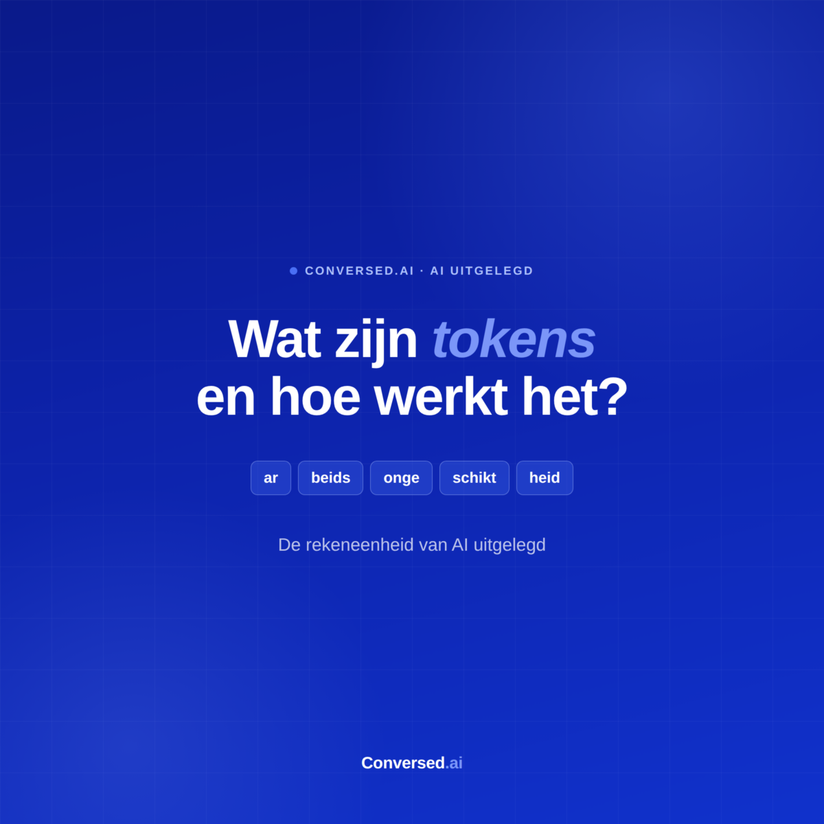 Conversed.ai LLM Tokens